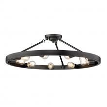  1019-9SF BLK - Castile 9 Light Semi-Flush